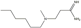 3-[hexyl(methyl)amino]propanimidamide Structure