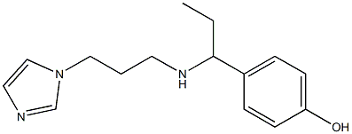 4-(1-{[3-(1H-imidazol-1-yl)propyl]amino}propyl)phenol|