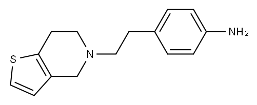 4-(2-{4H,5H,6H,7H-thieno[3,2-c]pyridin-5-yl}ethyl)aniline Structure