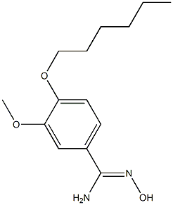 4-(hexyloxy)-N'-hydroxy-3-methoxybenzene-1-carboximidamide|