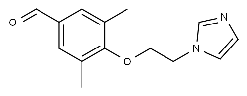 4-[2-(1H-imidazol-1-yl)ethoxy]-3,5-dimethylbenzaldehyde Structure