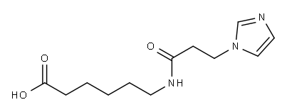 6-{[3-(1H-imidazol-1-yl)propanoyl]amino}hexanoic acid Structure