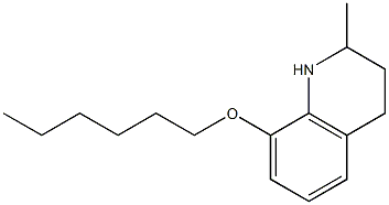 8-(hexyloxy)-2-methyl-1,2,3,4-tetrahydroquinoline Structure