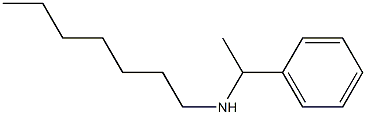 heptyl(1-phenylethyl)amine Structure