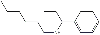 hexyl(1-phenylpropyl)amine Structure