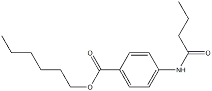 hexyl 4-(butyrylamino)benzoate|