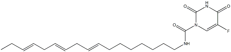 1-(8,11,14-Heptadecatrien-1-ylaminocarbonyl)-5-fluorouracil Structure