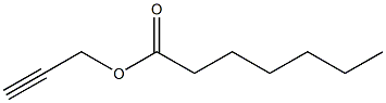 Heptanoic acid 2-propynyl ester Structure