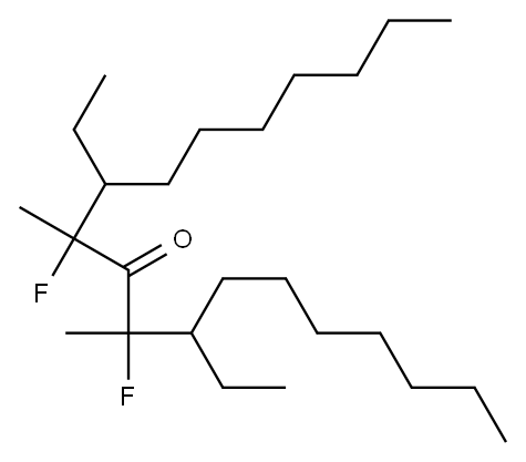Heptyl(1-fluoro-1-methylbutyl) ketone Structure