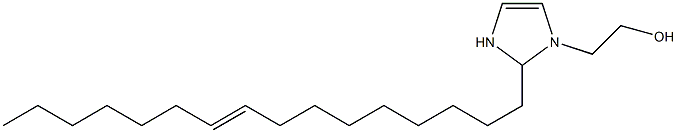 2-(9-Hexadecenyl)-4-imidazoline-1-ethanol Structure