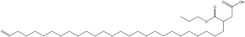 3-(26-Heptacosenyl)succinic acid 1-hydrogen 4-propyl ester Structure