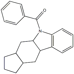 1,2,3,3a,4,4a,9,9a,10,10a-Decahydro-9-benzoyl-9-azacyclopenta[b]fluorene|