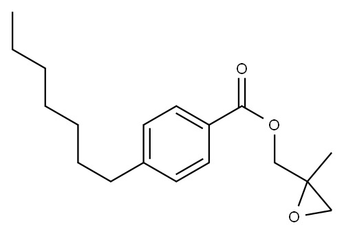 4-Heptylbenzoic acid 2-methylglycidyl ester