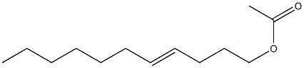 Acetic acid 4-undecenyl ester Structure