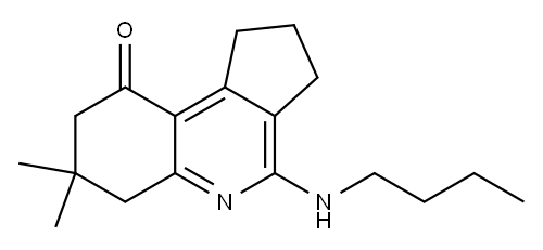 1,2,3,6,7,8-Hexahydro-4-(butylamino)-7,7-dimethyl-9H-cyclopenta[c]quinolin-9-one|