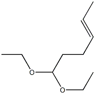 4-Hexenal diethyl acetal Structure