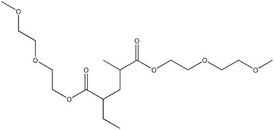 Hexane-2,4-dicarboxylic acid bis[2-(2-methoxyethoxy)ethyl] ester Structure