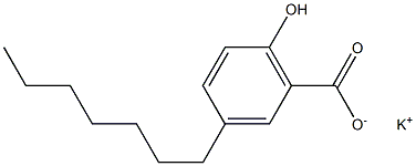 3-Heptyl-6-hydroxybenzoic acid potassium salt Structure