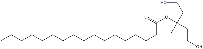 Heptadecanoic acid 3-hydroxy-1-(2-hydroxyethyl)-1-methylpropyl ester Structure