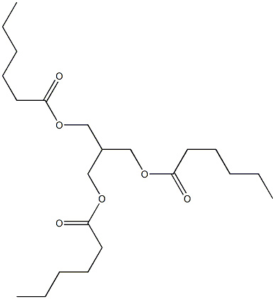 2-[(Hexanoyloxy)methyl]-1,3-propanediol dihexanoate Structure