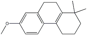 1,2,3,4,9,10-Hexahydro-7-methoxy-1,1-dimethylphenanthrene Structure
