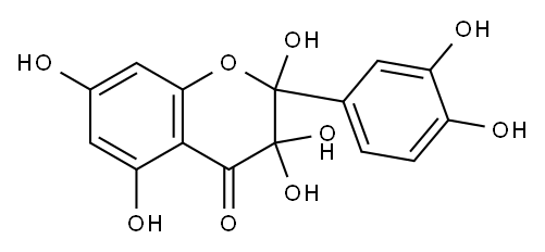2,3,3,5,7,3',4'-Heptahydroxy-2,3-dihydroflavone Structure