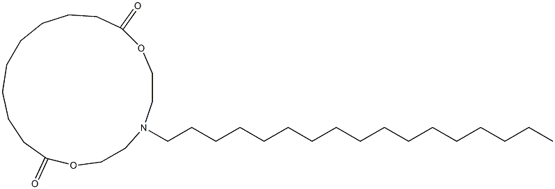 5-Heptadecyl-5-aza-2,8-dioxacyploheptadecane-1,9-dione Structure