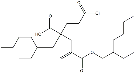 1-Hexene-2,4,6-tricarboxylic acid 2,4-bis(2-ethylhexyl) ester Structure