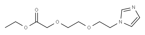 [2-[2-(1H-Imidazol-1-yl)ethoxy]ethoxy]acetic acid ethyl ester Structure