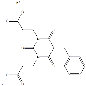 Hexahydro-5-benzylidene-2,4,6-trioxo-1,3-pyrimidinedipropionic acid dipotassium salt