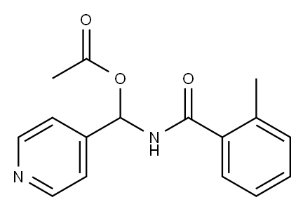 Acetic acid (4-pyridinyl)(2-methylbenzoylamino)methyl ester