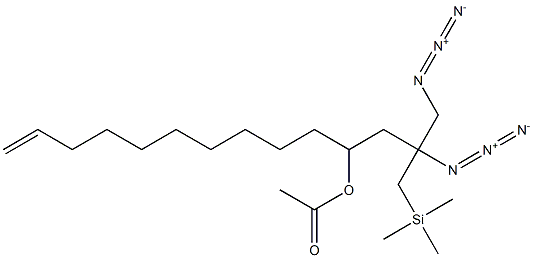 Acetic acid 2-azido-2-(azidomethyl)-1-(trimethylsilyl)-13-tetradecen-4-yl ester
