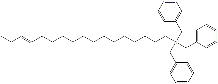 (14-Heptadecenyl)tribenzylaminium Structure