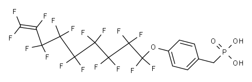 4-[(Heptadecafluoro-8-nonenyl)oxy]benzylphosphonic acid|