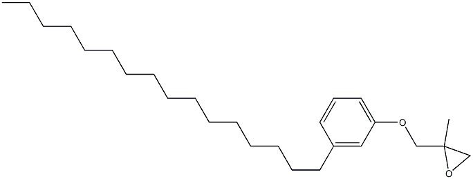 3-Hexadecylphenyl 2-methylglycidyl ether Structure