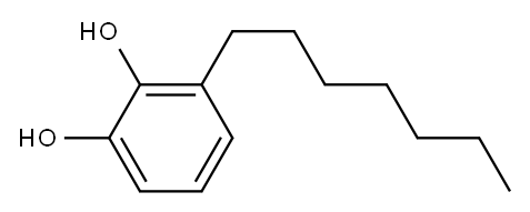 3-Heptylcatechol Structure