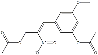 Acetic acid 2-nitro-3-[3-methoxy-5-acetoxyphenyl]-2-propenyl ester