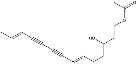 Acetic acid (6E,12E)-3-hydroxy-6,12-tetradecadiene-8,10-diyn-1-yl ester