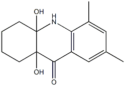 4a,9a-Dihydroxy-5,7-dimethyl-1,2,3,4,4a,9a-hexahydroacridin-9(10H)-one Structure