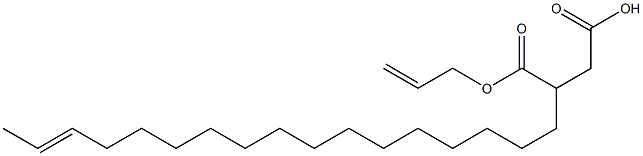 3-(15-Heptadecenyl)succinic acid 1-hydrogen 4-allyl ester Structure