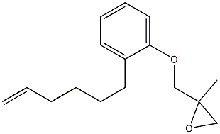2-(5-Hexenyl)phenyl 2-methylglycidyl ether Structure