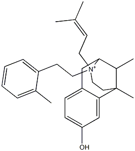 1,2,3,4,5,6-Hexahydro-8-hydroxy-3-(2-o-tolylethyl)-3-(3-methyl-2-butenyl)-6,11-dimethyl-2,6-methano-3-benzazocin-3-ium