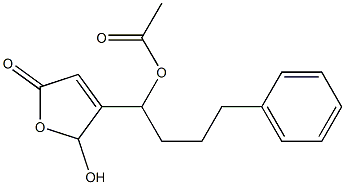 Acetic acid 1-[(2,5-dihydro-2-hydroxy-5-oxofuran)-3-yl]-4-phenylbutyl ester