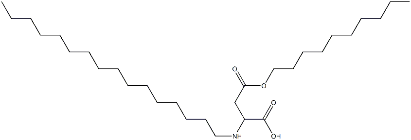 2-Hexadecylamino-3-(decyloxycarbonyl)propionic acid