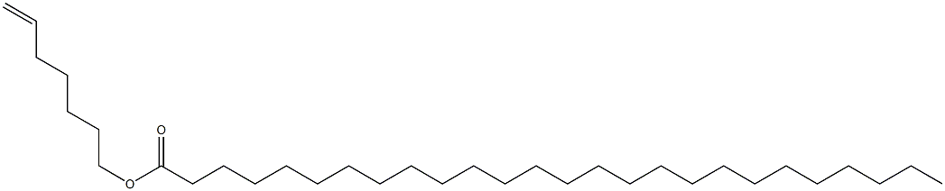 Hexacosanoic acid 6-heptenyl ester Structure