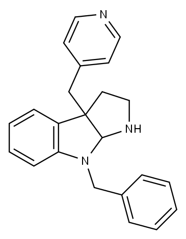 1,2,3,3A,8,8A-HEXAHYDRO-8-(PHENYLMETHYL)-3A-(4-PYRIDINYLMETHYL)-PYRROLO[2,3-B]INDOLE
