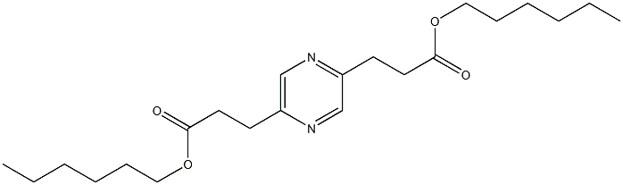Hexyl-3-[5-(2-hexyloxycarbonylethyl)pyrazin-2-yl]propionate