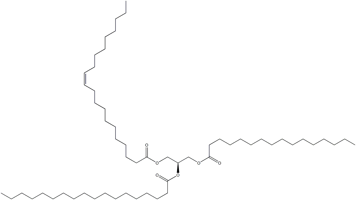 1-hexadecanoyl-2-octadecanoyl-3-(11Z-eicosenoyl)-sn-glycerol|