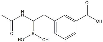 1-acetamido-2-(3-carboxyphenyl)ethane boronic acid Structure