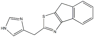 2-(1H-imidazol-4-ylmethyl)-8H-indeno(1,2-d)thiazole Structure
